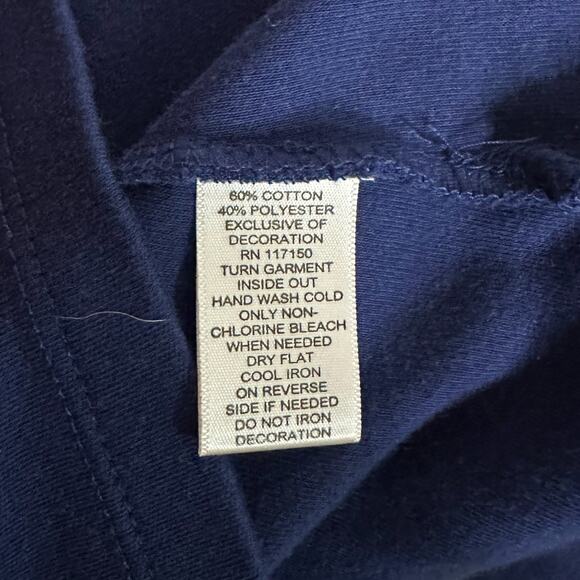 Quacker Factory Women’s Dark Blue Top with Embroidered Cats, Small, Pre-owned - Picture 6 of 6